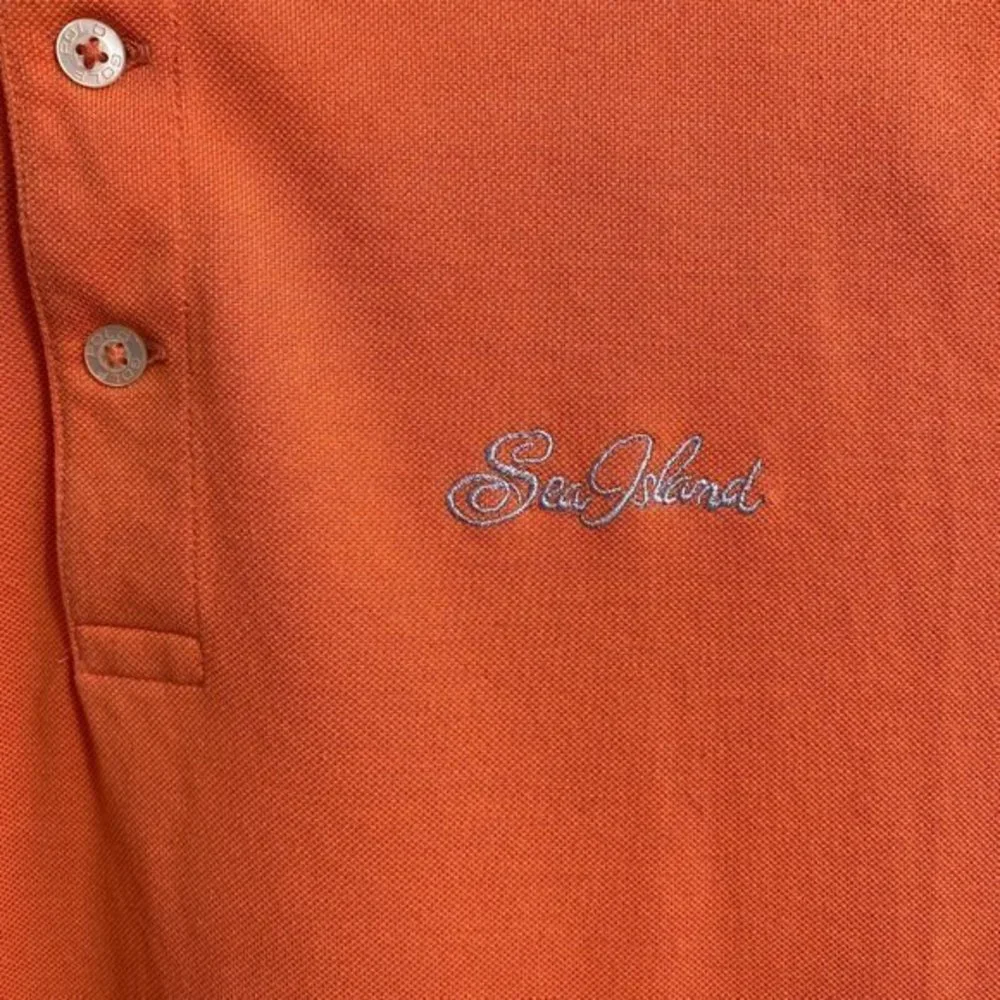 Polo Ralph Lauren Golf Shirt Men's Size L‎ Coral Embroidered Sea Island
